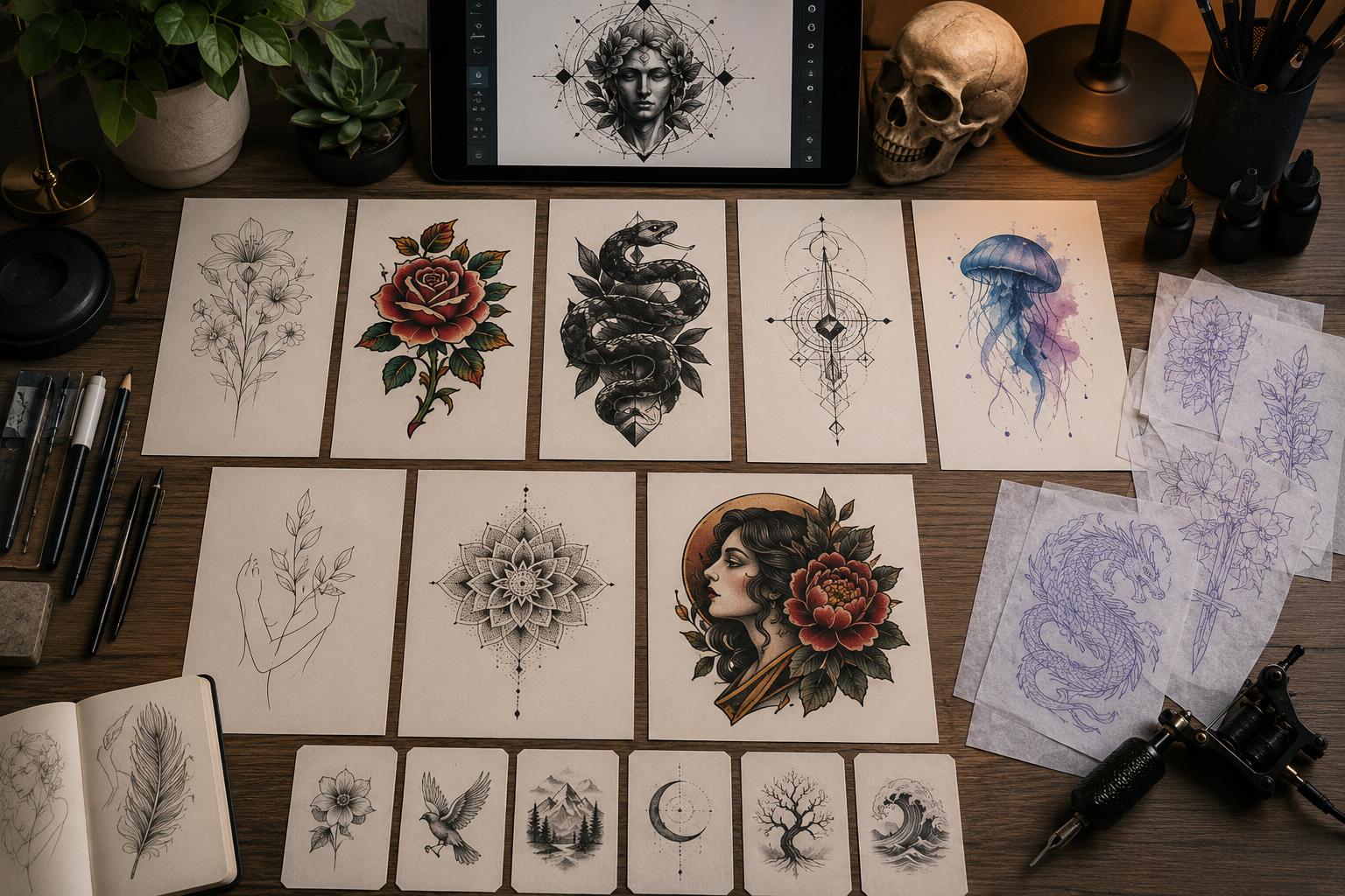 Designing a tattoo with AI using Inkfox