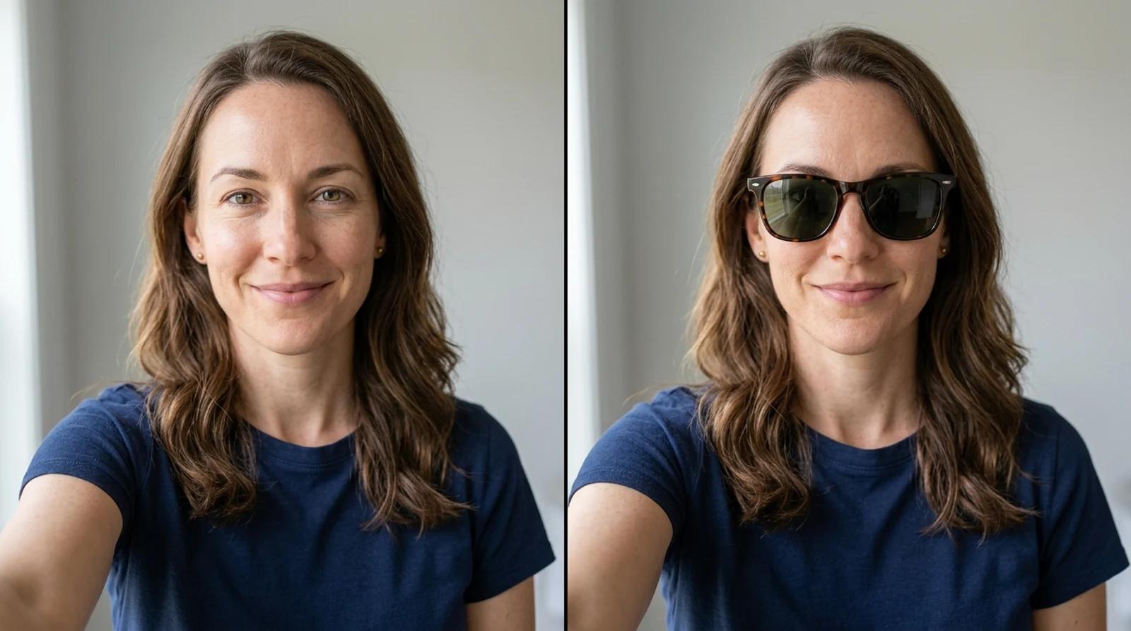 How to Try On Sunglasses Virtually From a Selfie (Free AI Try-On) How to Try On Sunglasses Virtually From a Selfie (Free AI Try-On)