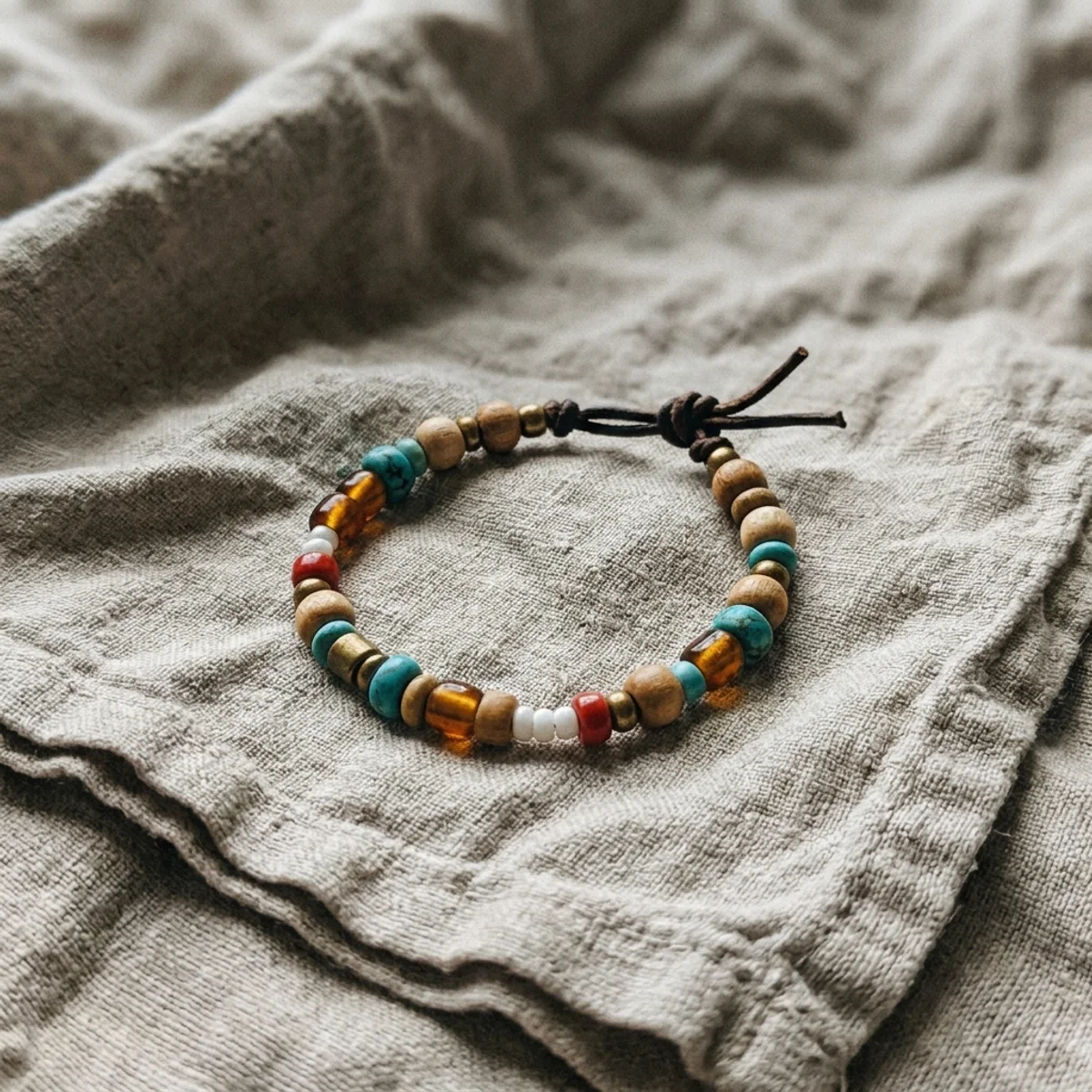 Bracelet on a wrinkled cloth