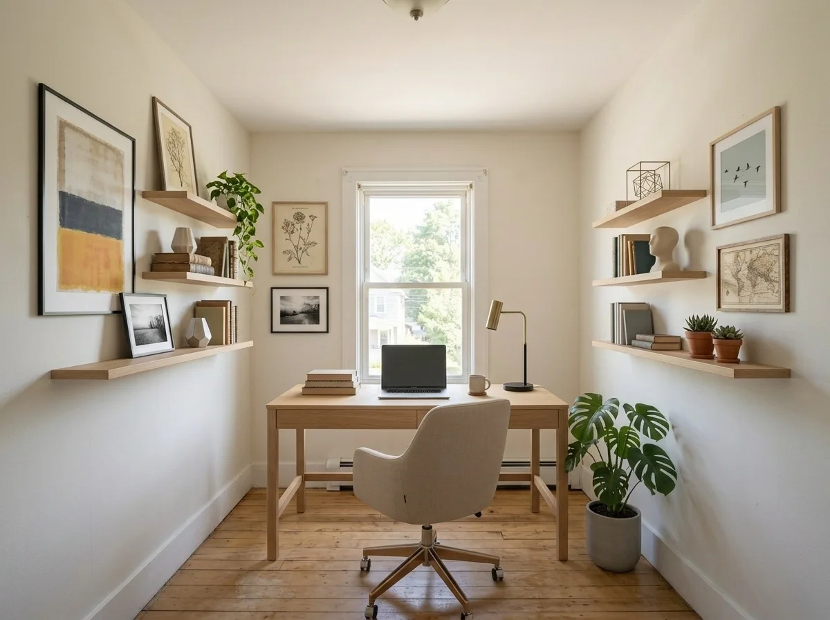 A bright productive home office