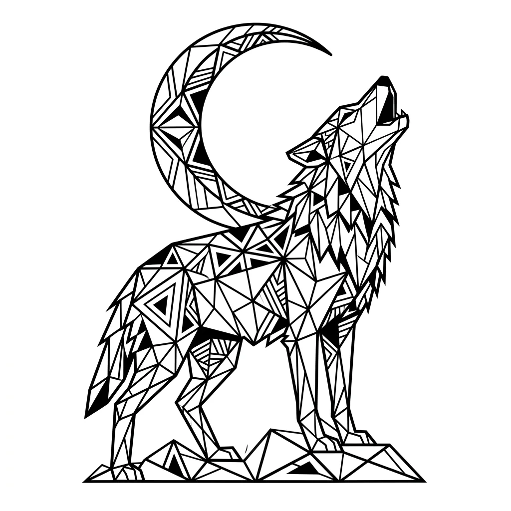 Geometric tattoo design example