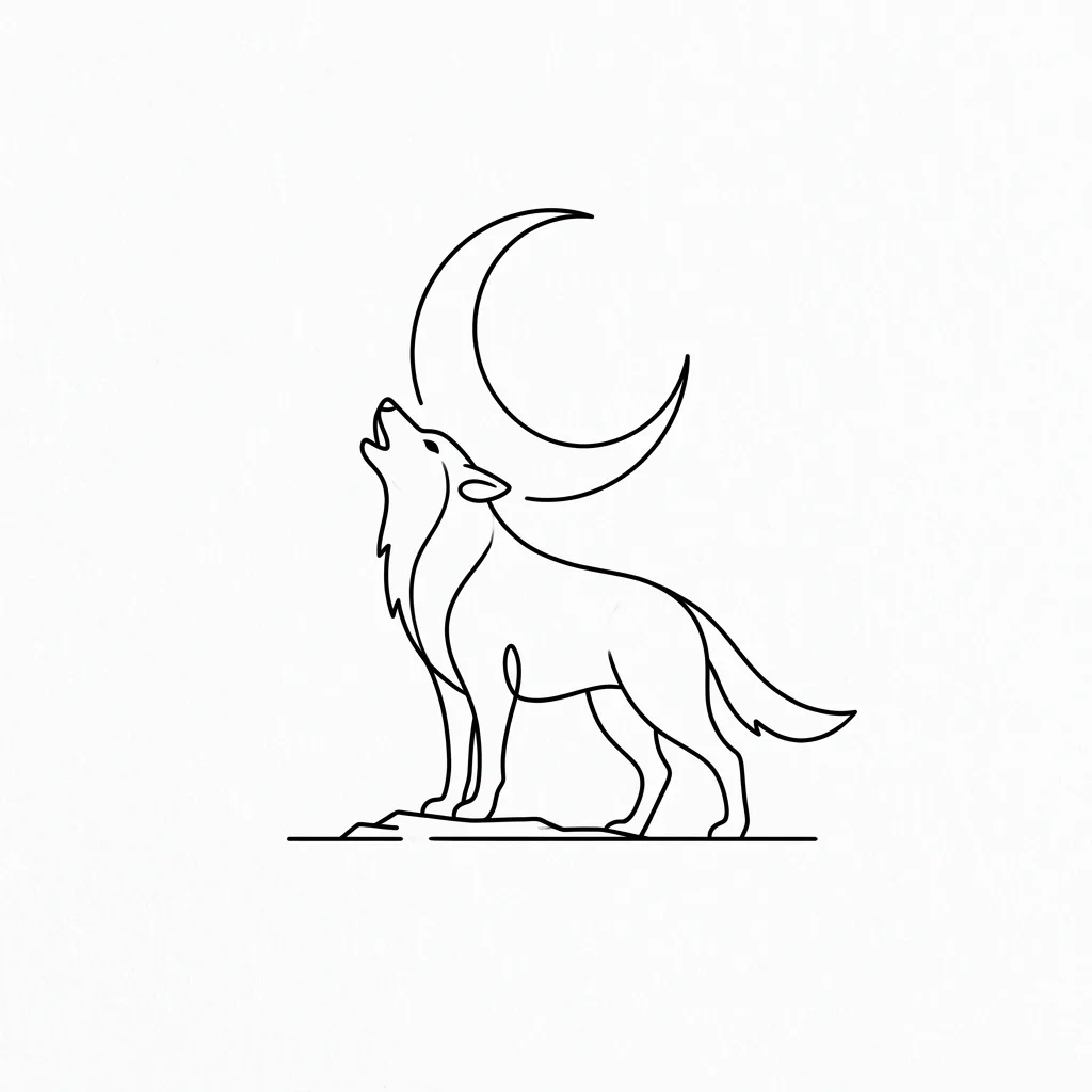 Minimalist tattoo design example