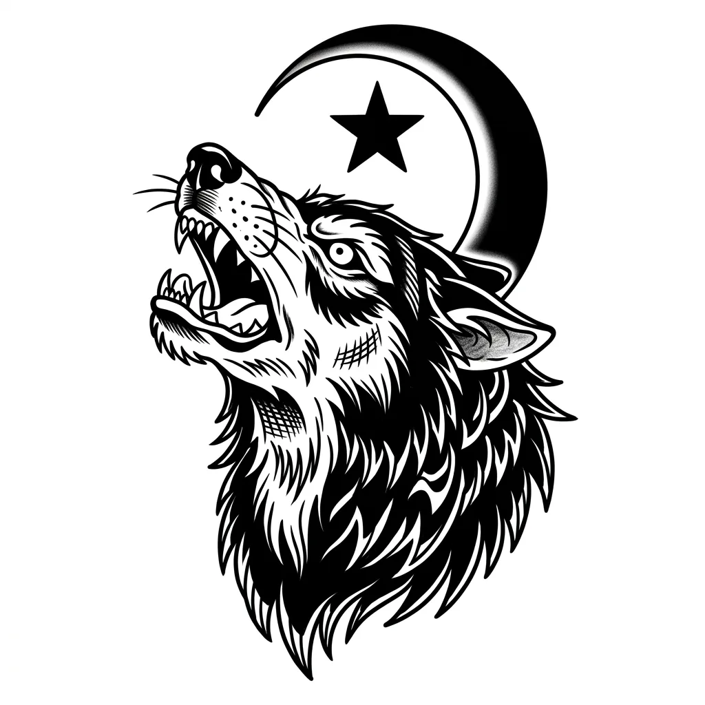 Traditional tattoo design example