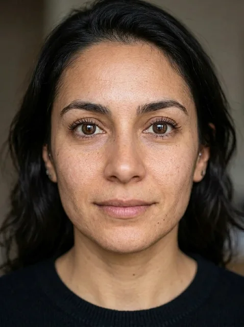 Brown try-on result
