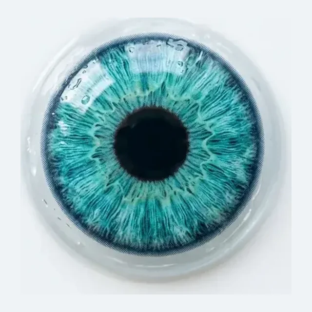 Turquoise iris color sample