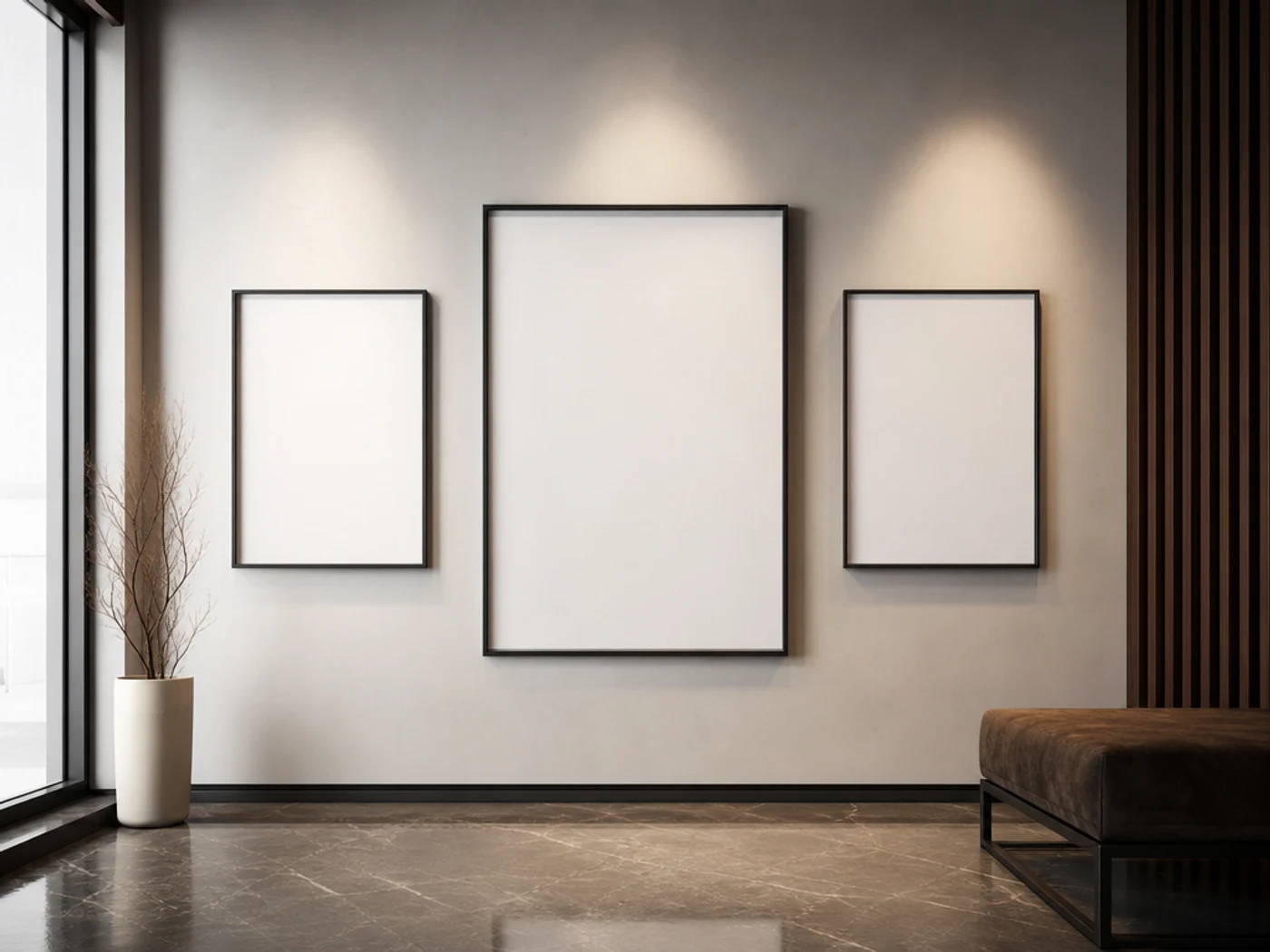 Photorealistic Inkfox AI max poster gallery wall campaign example, cle