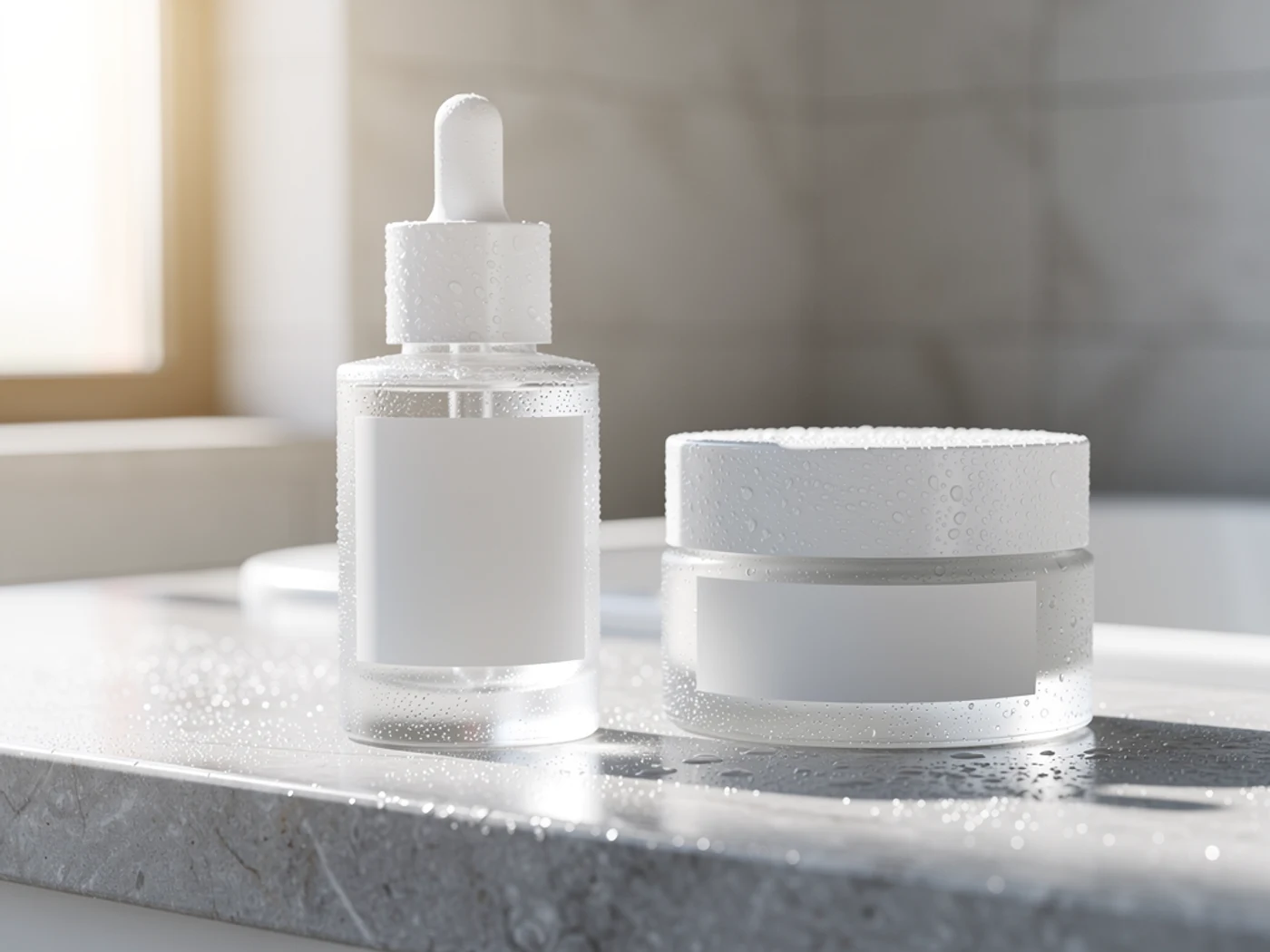 Photorealistic Inkfox AI pro skincare counter campaign campaign exampl