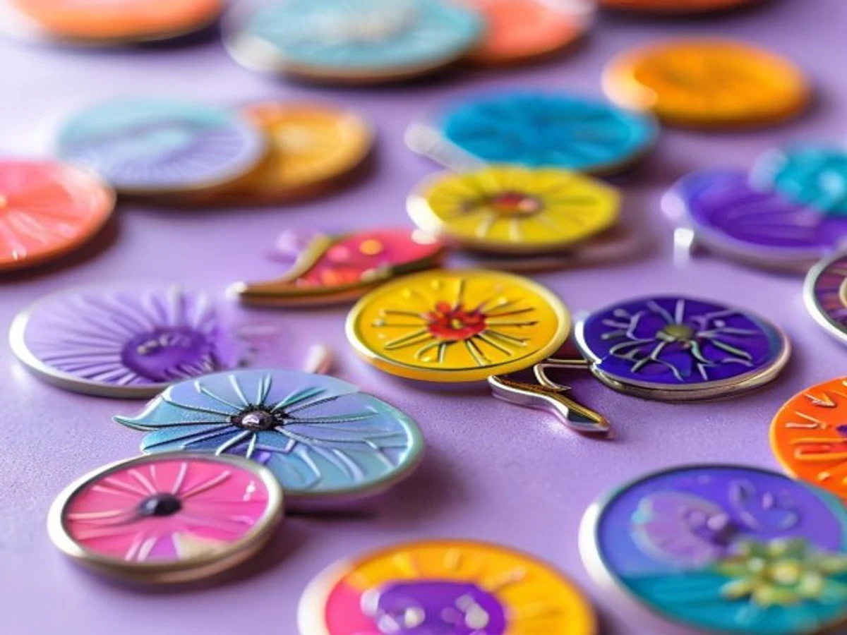 AI product photo for sticker product close-up
