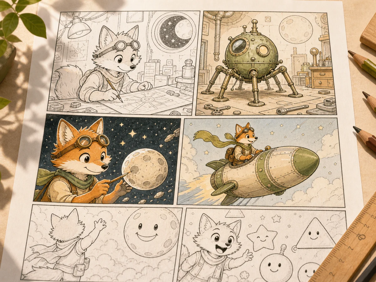Wan 2.7 Image Pro Generator Comics coloring